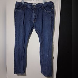Just In Trend Flame Resistant Men's Relaxed Fit Blue Jeans Size 32 Waist